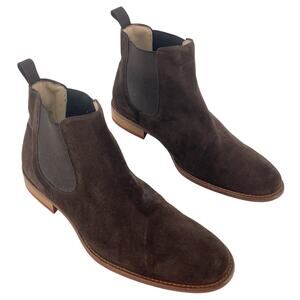 Marvin & Co Brown Suede Chelsea Boots Men's Size 11.5 Preowned
